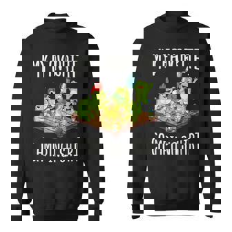 My Favorite Camping Shirt – Cute Frog Campfire Art Sweatshirt Unisex | Mazezy