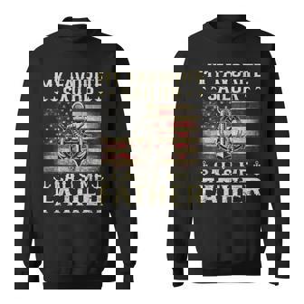 My Favorite Sailor Calls Me Father Flag US Family Matching Sweatshirt Unisex | Mazezy