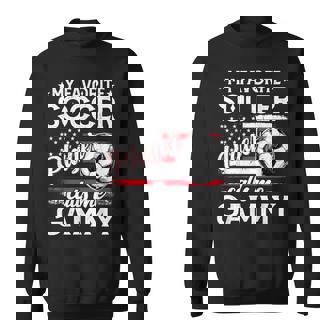 My Favorite Soccer Player Calls Me Gammy US Flag Sweatshirt Unisex | Mazezy