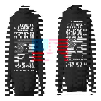 My Favorite Veteran Is My Papa Grandpa Thank You Veterans Sweatshirt - Thegiftio