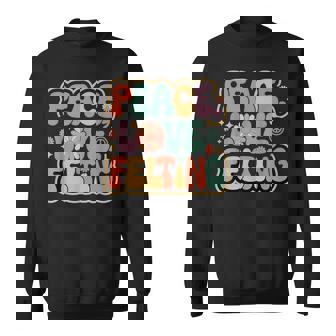 Felter 60s 70s Hippie Retro Peace Love Felting Sweatshirt Unisex | Mazezy