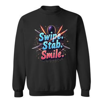 Fencing Quote Smile Sweatshirt Unisex | Mazezy