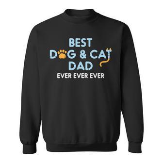 Festa Del Papà Best Dog Cat Dad Ever Fur Papa Daddy Parent Men Felpa - Novitaregali