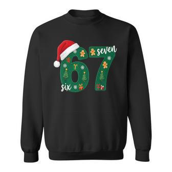 Festive 67 Christmas Sweater Santa Hat Gingerbread Sweatshirt - Thegiftio UK