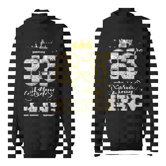 Fiesta De Cumpleaños Número 83 Del Rey De 83 Años Para Él Manga Larga Camisa de entrenamiento - Regaloses