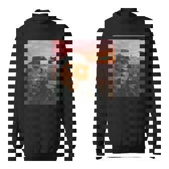 Fighter Pilot Cat Vintage Fighter Jet Cat Meme Gen Z Sweatshirt Unisex | Mazezy