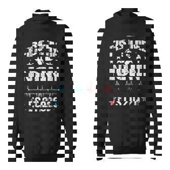 First Time Nonni Est 2026 Promoted To Nonni Sweatshirt Unisex | Mazezy