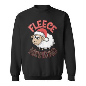Fleece Navidad Christmas Sheep Animal Lover Tank Top Sweatshirt Unisex | Mazezy