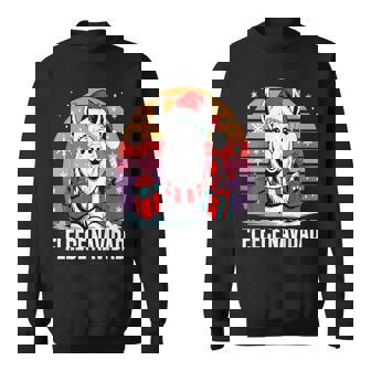 Fleece Navidad Llama Christmas Pun Sweatshirt Unisex | Mazezy