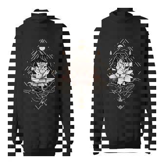 Fleur De Lotus À Géométrieacrée Sweater e - Cadeauxyz