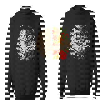 Floral Brain Anatomy Neuro Nurse Christmas Neuroscience Xmas Sweatshirt Unisex | Mazezy