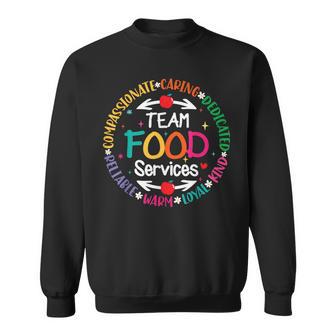 Food Services Back To School Cafeteria Crew Lunch Lady Team Sweatshirt - Thegiftio UK