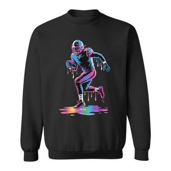 Football Drip Boy Youth Ice Cream Dripping Football Player Sweatshirt - Thegiftio UK