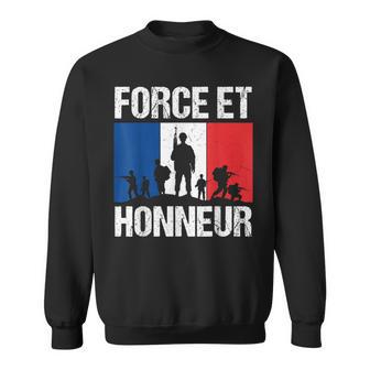 Force Et Honneur France Armée Françaisealeurs Militaires Sweater e - Cadeauxyz