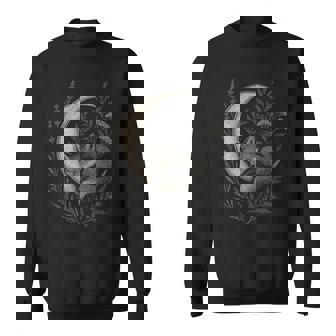 Forest Solstice Fox And Moon Graphic Sweatshirt Unisex | Mazezy