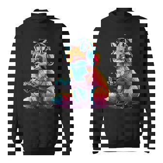 Fox Gaming Animal Video Games Fox Sweatshirt | Mazezy