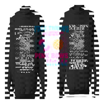 Free Throws Or Pink Bows Your Uncle Loves You Gender Reveal Sweatshirt | Mazezy