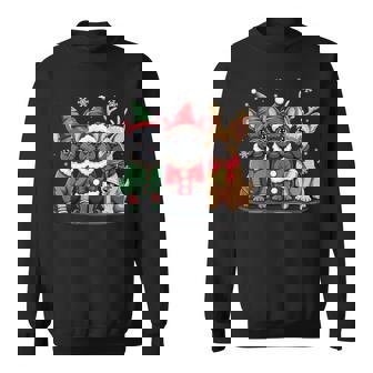 French Bulldog Christmas Dogs Santa Reindeer Elf Sweatshirt | Seseable UK