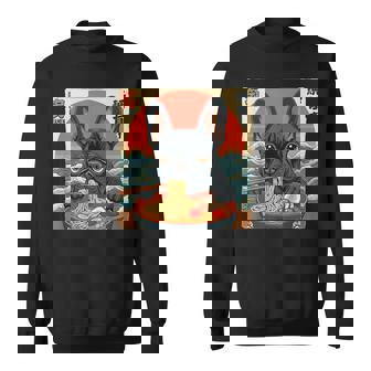 French Bulldog Frenchton Terrier Ramen Noodle Dog Sweatshirt - Monsterry
