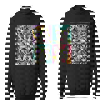 French Bulldog Sunglasses Photobooth Pop Art Bootleg Sweatshirt Unisex | Mazezy