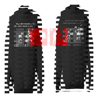 How To Make Friends In 2 Steps Goth Satan Emo Sweatshirt Unisex | Mazezy