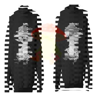 Frog Mushroom Forest Nature Aesthetic Cottagecore Sweatshirt Unisex | Mazezy