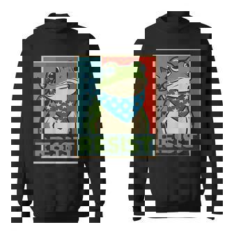 Frog Resist Oregon No Kings Protest Resistance Democrat Sweatshirt | Mazezy