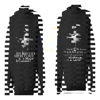 Früher War Alles Leichter Ich Zum Beispiel Dicke Möwe Fun Sweatshirt - Geschenkecke
