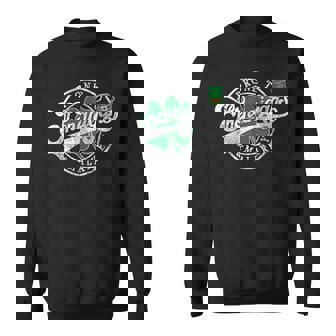 Fun Clovers St Patrick's Day Prone To Shenanigans & Malarkey Sweatshirt - Thegiftio