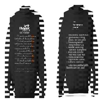 Fun Doctor Definition 医師シャツ 外科医へのギフトに スウェットシャツ - Kawaiitshirt