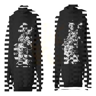 Fun George Washington Electric Guitar Rock Musician Sweatshirt Unisex | Mazezy