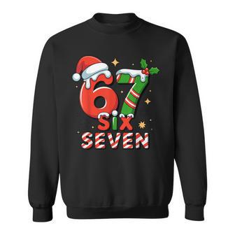 67 Meme Christmas Six Seven Santa Holiday Sweatshirt - Thegiftio UK