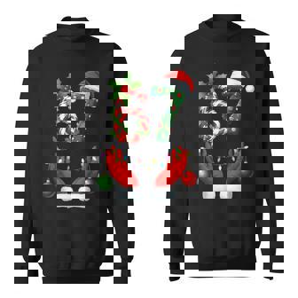 67 Six Seven 6 7 Meme Christmas Pajamas Matching Sweatshirt - Thegiftio