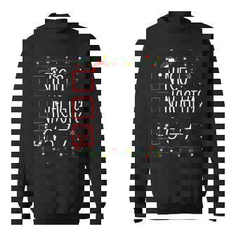 67 Six Seven Meme Christmas Naughty Nice List 6-7 Genz Sweatshirt | Seseable FR