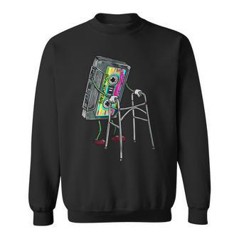 80S Mixtape Cassette Retro Music Joke Sweatshirt - Seseable