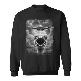 Alien Turkey Ufo Selfie Thanksgiving Meme Sweatshirt - Thegiftio UK