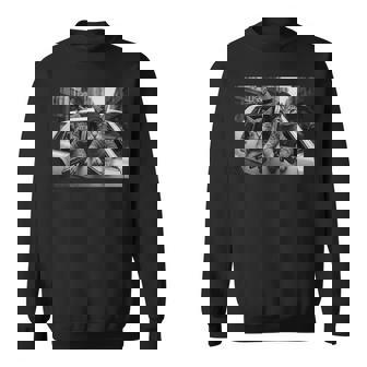 Cat Gang Vintage Cats With Guns Meme Streetwear Sweatshirt | Seseable FR