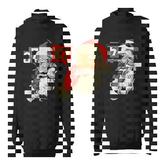 Christmas 67 Six Seven Meme Santa Claus Xmas Holiday Sweatshirt | Seseable UK