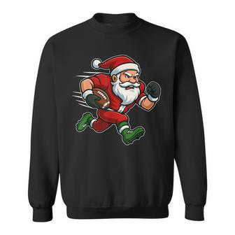 Christmas Santa Football Pajamas Xmas Toddler Boys Sweatshirt - Seseable
