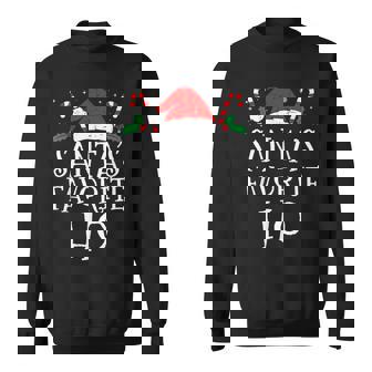 Christmas Santa's Favorite Ho Naughty Pajama Matching Sweatshirt | Seseable FR