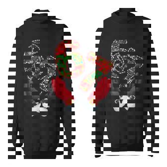 Christmas Six Seven 6 7 Meme Gen Alpha Santa Hands Sweatshirt | Mazezy