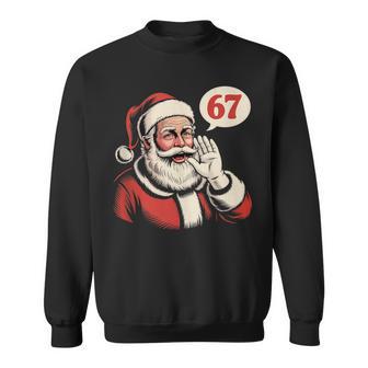 Christmas Six Seven 67 Meme Brainrot Santa Claus Boys Sweatshirt - Thegiftio UK