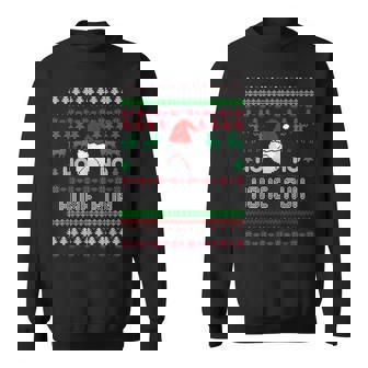 Christmas Sports Holiday Ho Ho Home Run Santa Baseball Sweatshirt - Thegiftio