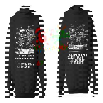 Christmas Xmas Meme 67 Silent Night 67 Fight Six Seven Sweatshirt | Mazezy