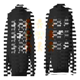 Cookies Gingerbread Slp Squad Christmas Speech Therapy Sweatshirt | Mazezy