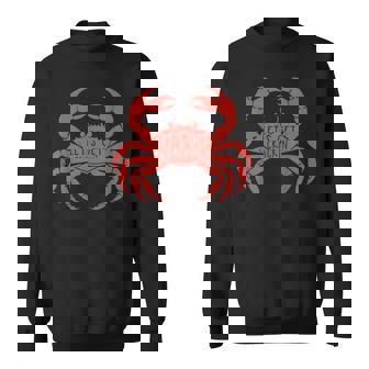 Crab Eating Red Crab Lover Seafood Foodie Crabbing Sweatshirt - Thegiftio