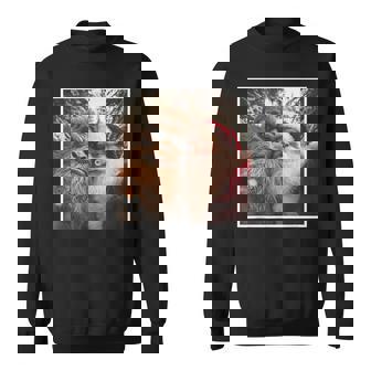 Cute Bigfoot Santa Claus Selfie Christmas Pajama Sweatshirt | Seseable UK