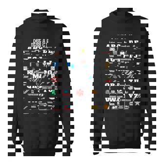 Dentist Alphabet Hygienist Appreciation Dental Student Sweatshirt - Thegiftio