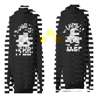 Deviled Eggs You Know Why I'm Here -Adults Thanksgiving Humor Lovers Black Short Sleeve Small Sweatshirt - Monsterry