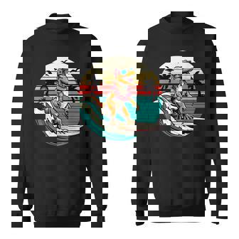 Dinosaur Surfboard Beach Summer Surfing Trex Hawaiian Sweatshirt - Thegiftio